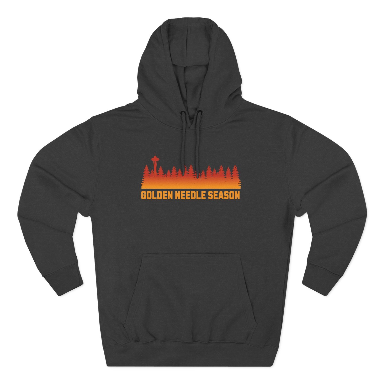 Golden Needle Season | PNW Larch Hiking Sweatshirt | Fall Trail Humor - Hoodie - Image 3