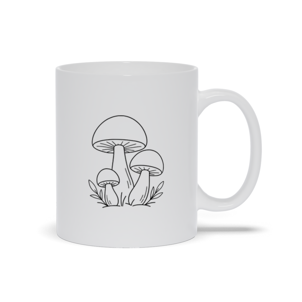 Mushroom Foraging | PNW Coffee Cup | Simple Mushroom Logo - Mugs - Image 3