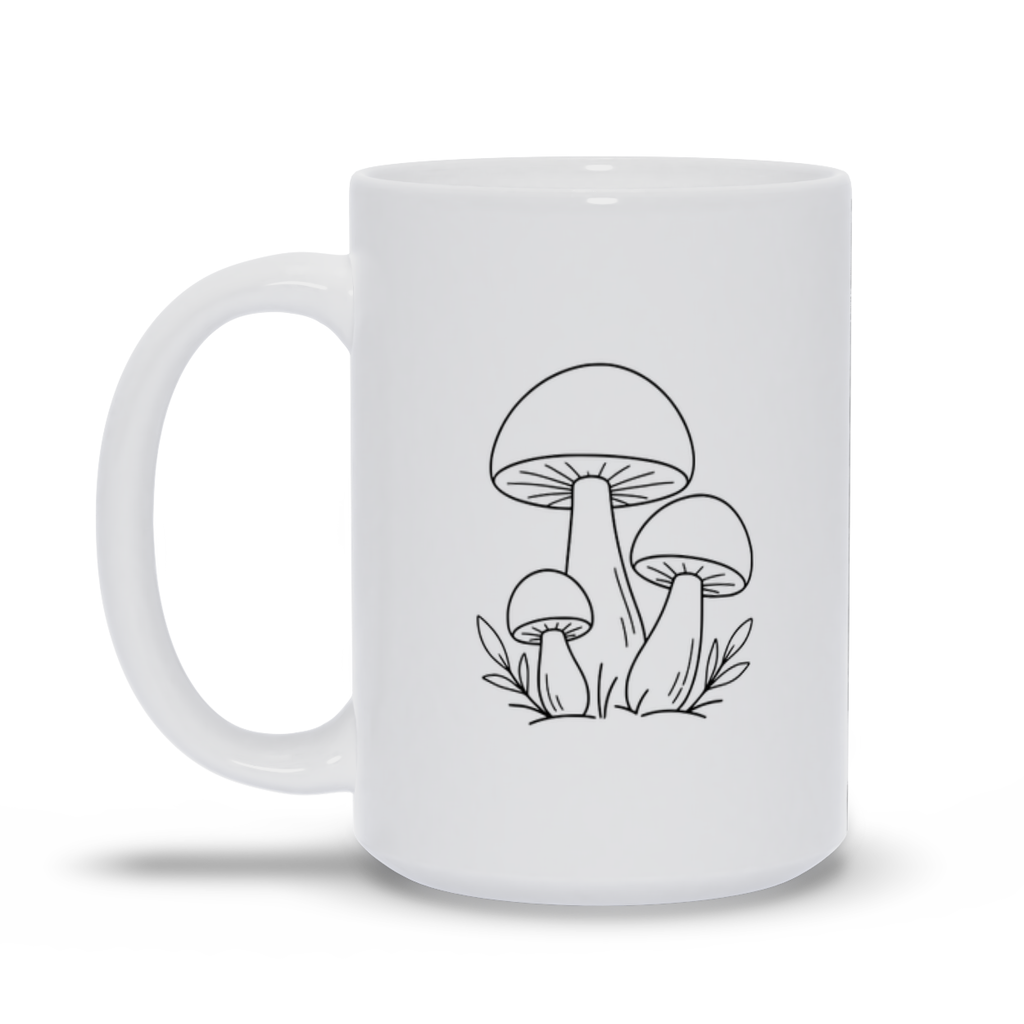 Mushroom Foraging | PNW Coffee Cup | Simple Mushroom Logo - Mugs - Image 6