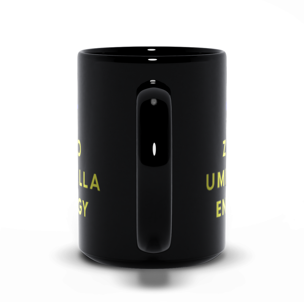 Zero Umbrella Energy | Funny Pnw Rain Culture Coffee Cup - Black Mugs - Image 9