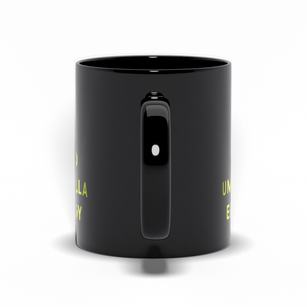 Zero Umbrella Energy | Funny Pnw Rain Culture Coffee Cup - Black Mugs - Image 4