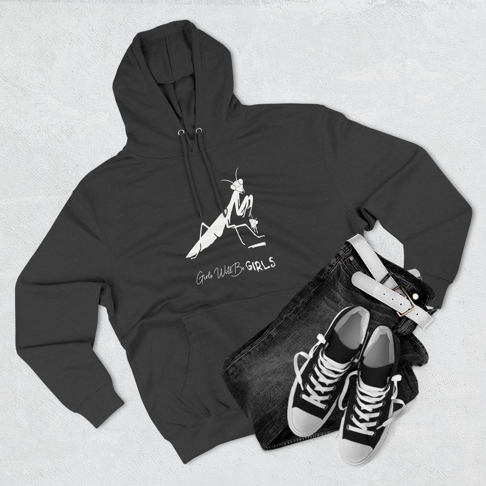 Girls Will Be Girls Praying Mantis | Dark Humor Nature Sweatshirt - Hoodie - Image 7