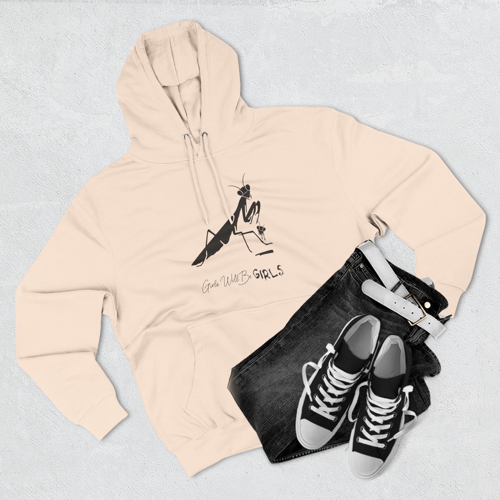 Girls Will Be Girls Praying Mantis | Dark Humor Nature Sweatshirt - Hoodie - Image 9