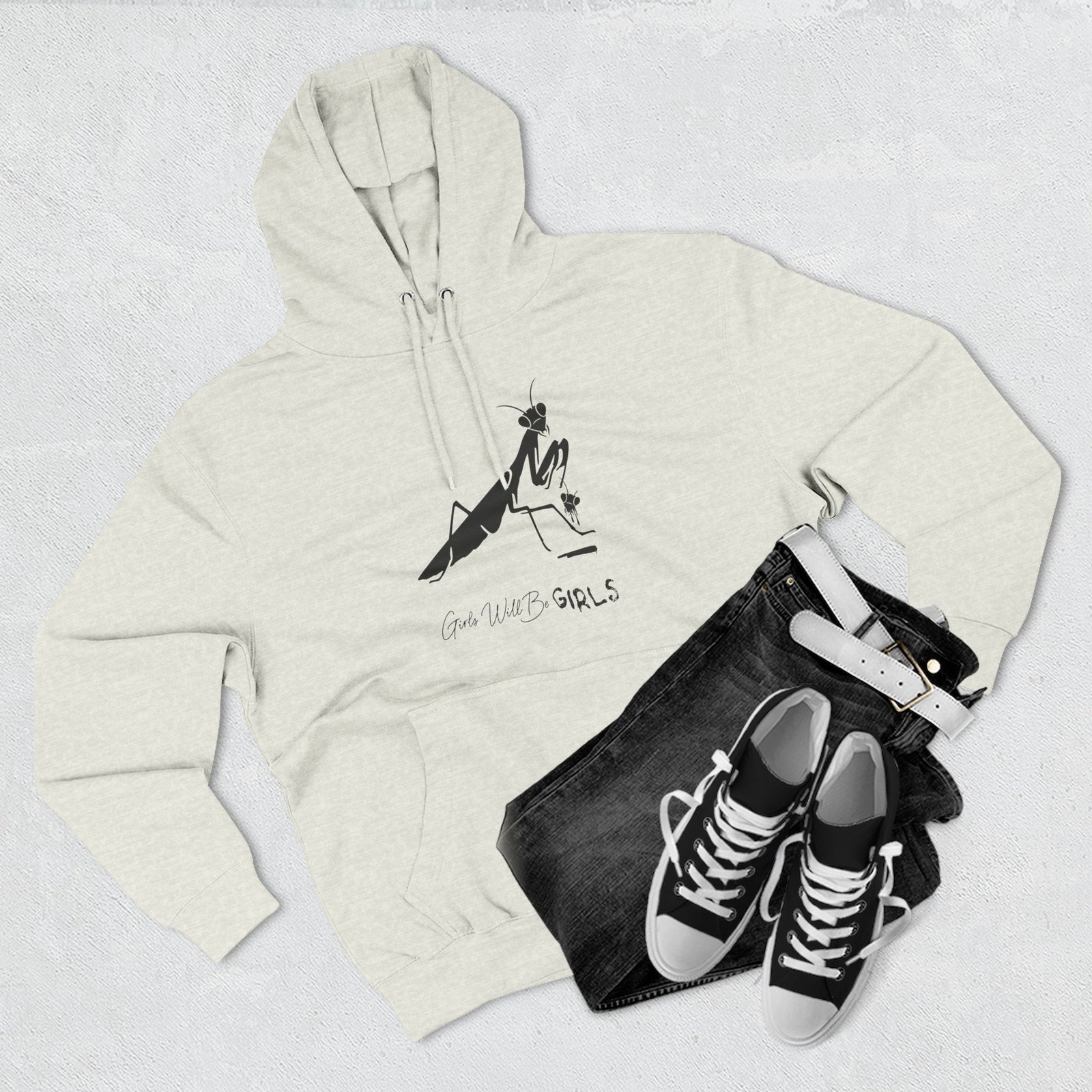 Girls Will Be Girls Praying Mantis | Dark Humor Nature Sweatshirt - Hoodie - Image 5