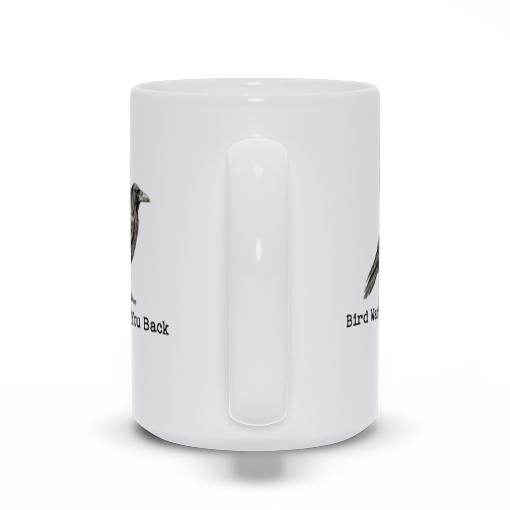 Bird Watching You Back | Funny PNW Raven Coffee Cup | Dry Humor Wildlife - Mugs - Image 9