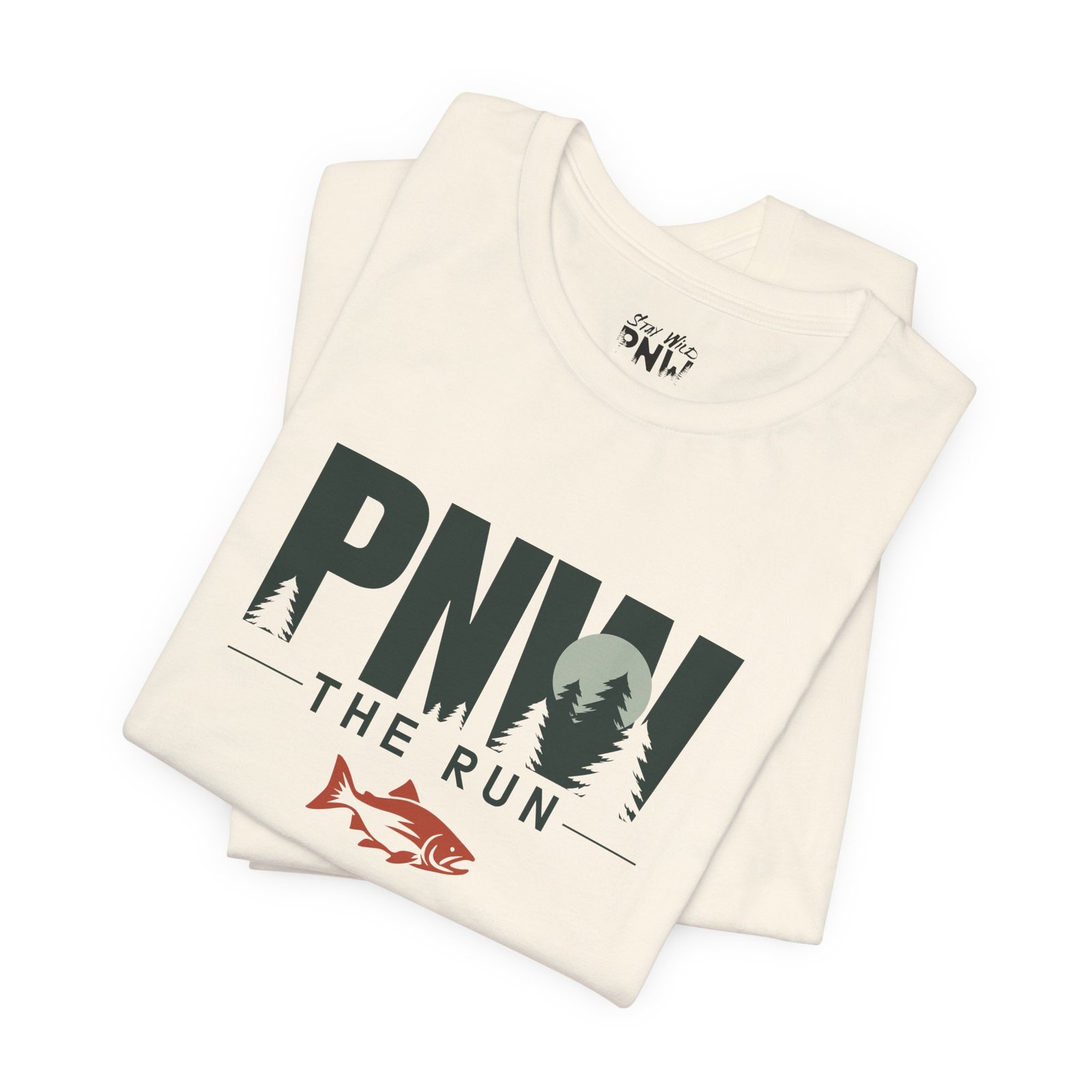 PNW The Run Shirt | Salmon Run Season Tee | PNW Salmon Viewing Gift - Shirt - Image 4
