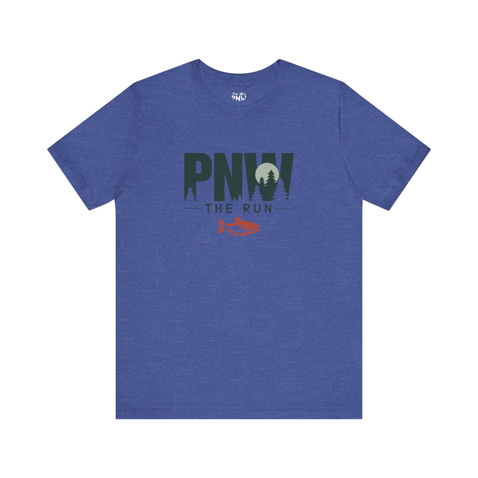 PNW The Run Shirt | Salmon Run Season Tee | PNW Salmon Viewing Gift - Shirt - Image 5