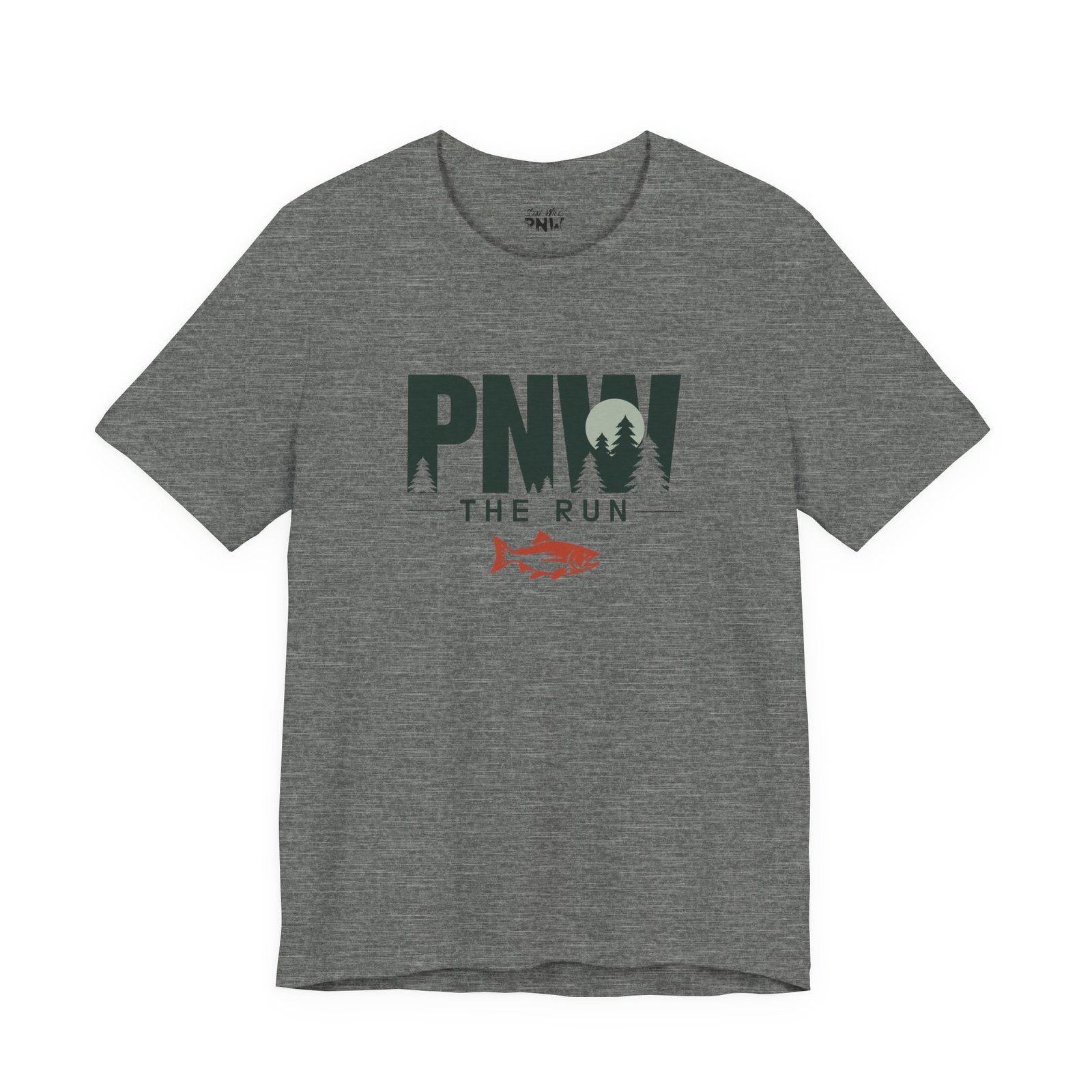 PNW The Run Shirt | Salmon Run Season Tee | PNW Salmon Viewing Gift - Shirt - Image 11