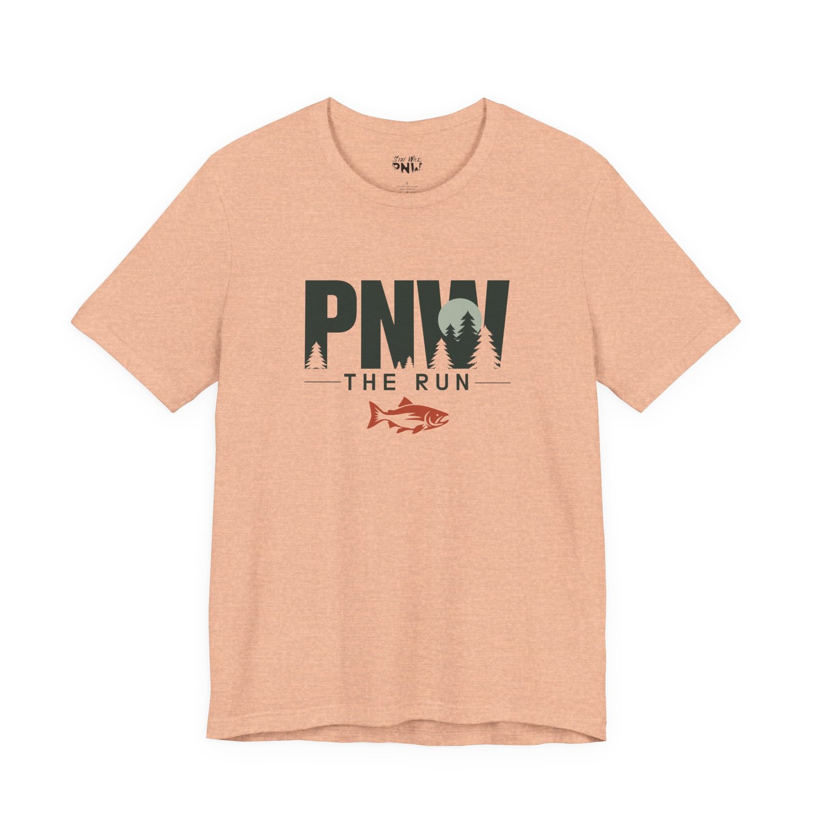 PNW The Run Shirt | Salmon Run Season Tee | PNW Salmon Viewing Gift - Shirt - Image 14