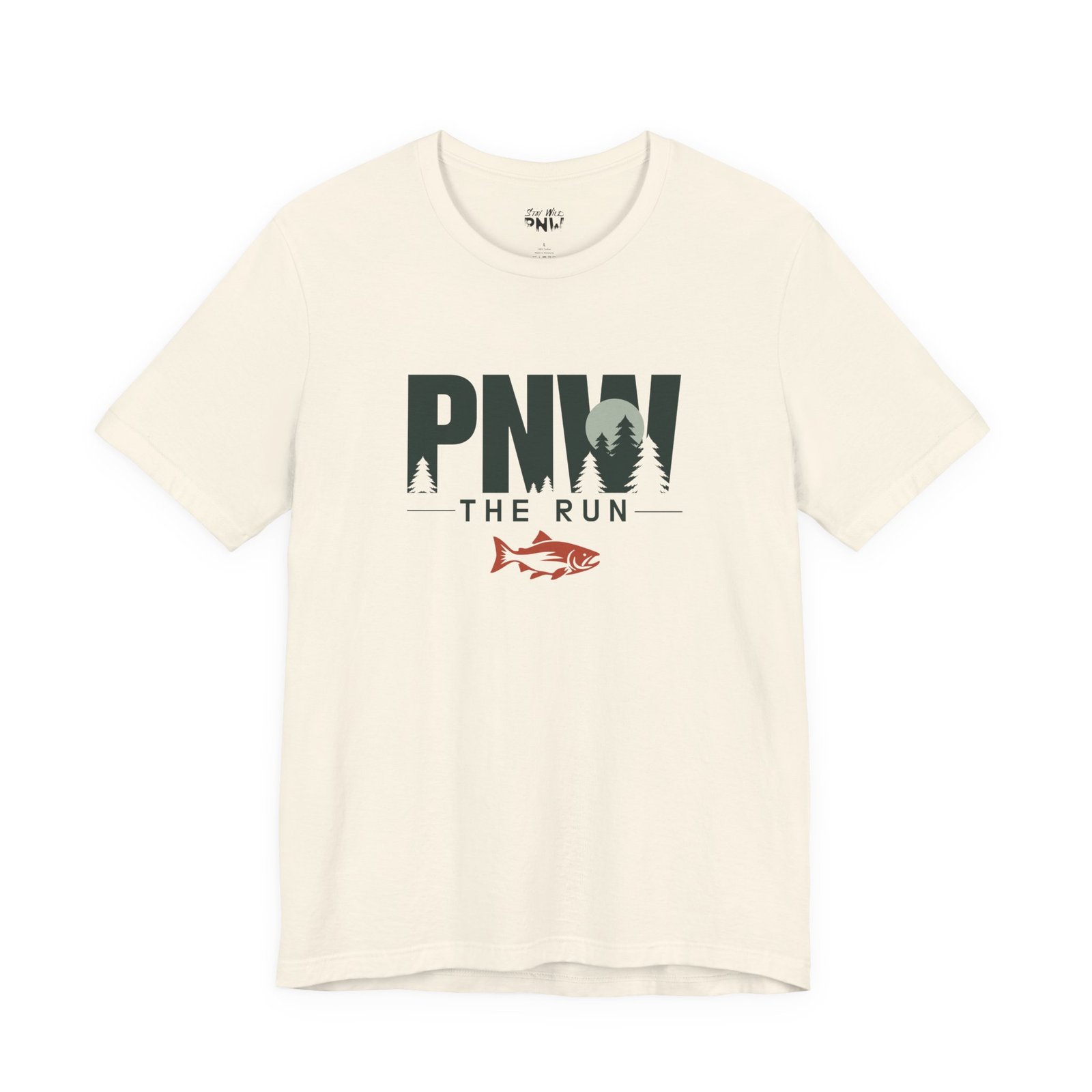 PNW The Run Shirt | Salmon Run Season Tee | PNW Salmon Viewing Gift - Shirt - Image 3