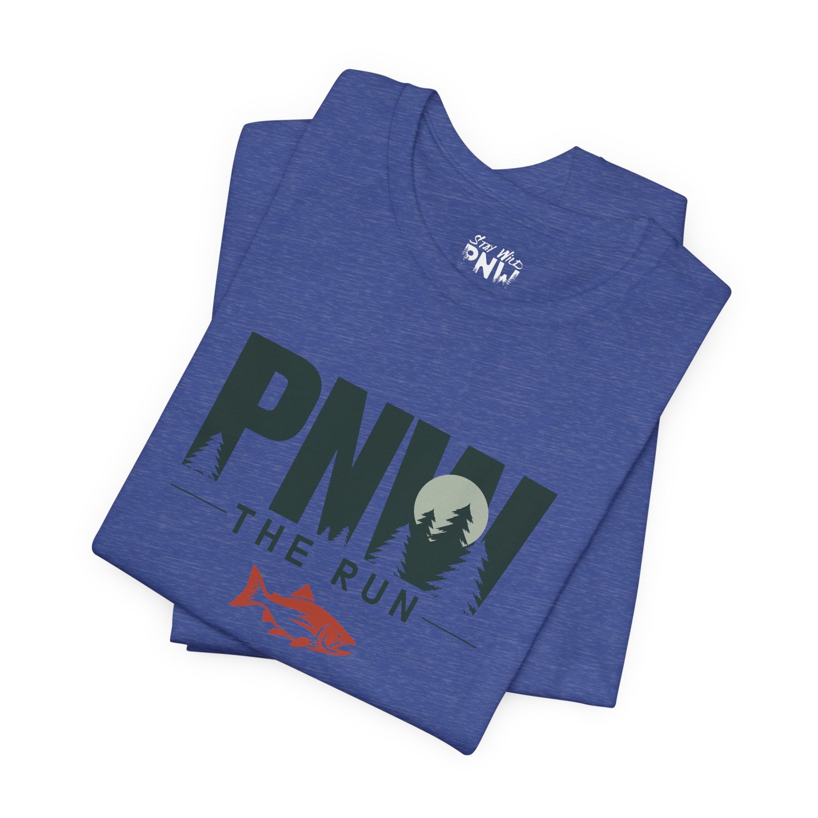 PNW The Run Shirt | Salmon Run Season Tee | PNW Salmon Viewing Gift - Shirt - Image 7