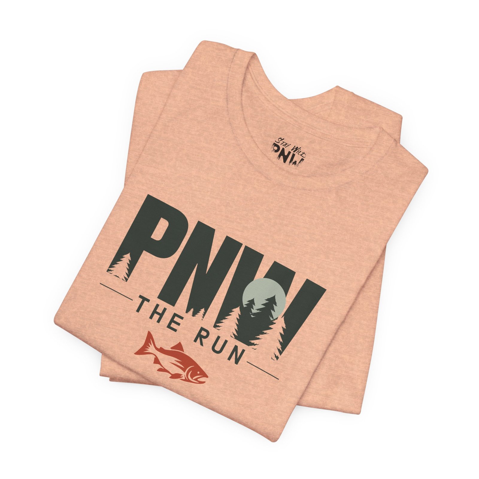 PNW The Run Shirt | Salmon Run Season Tee | PNW Salmon Viewing Gift - Shirt - Image 15