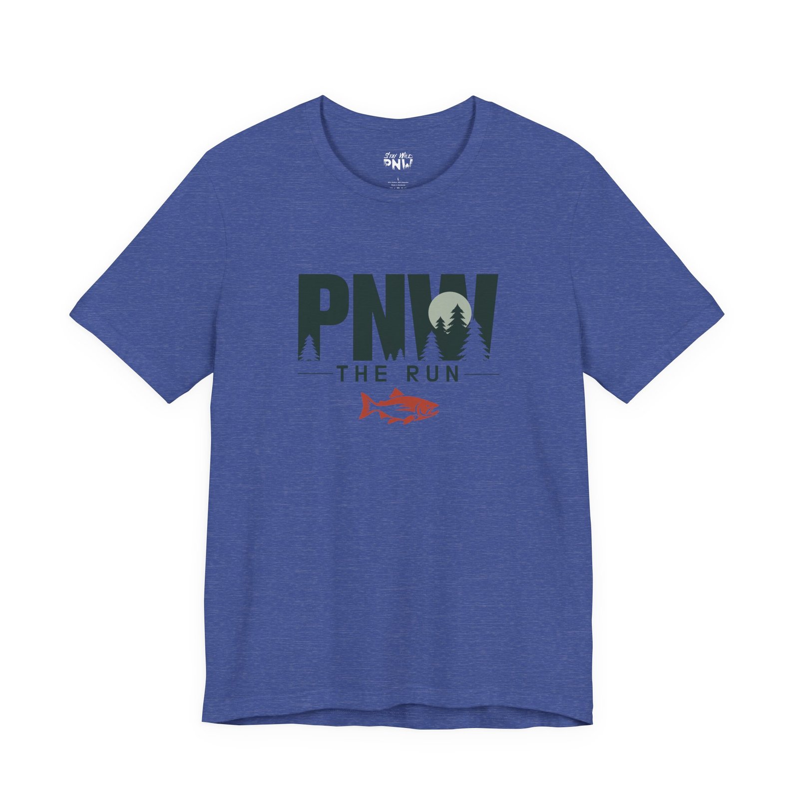 PNW The Run Shirt | Salmon Run Season Tee | PNW Salmon Viewing Gift - Shirt - Image 6