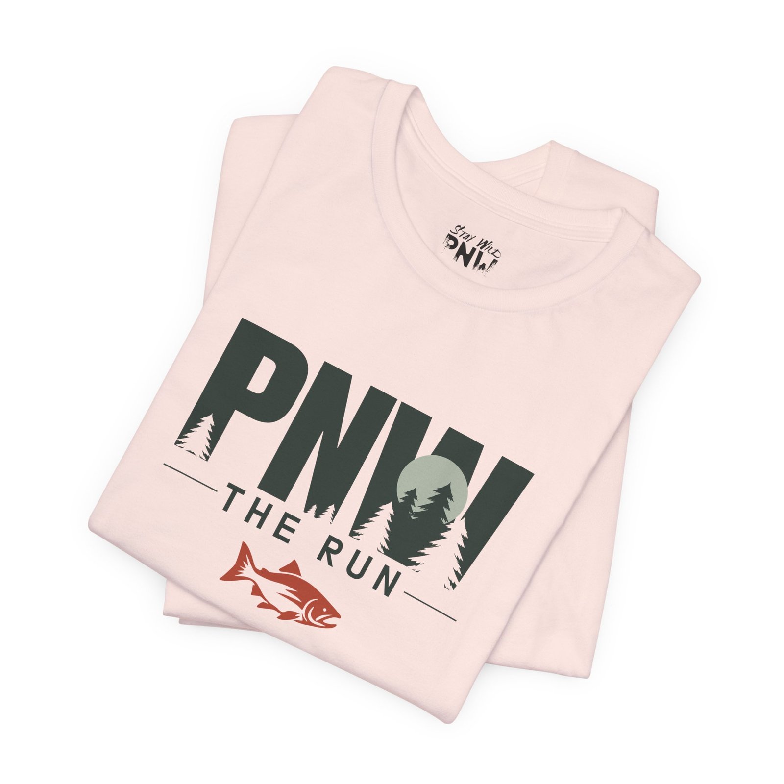 PNW The Run Shirt | Salmon Run Season Tee | PNW Salmon Viewing Gift - Shirt - Image 9