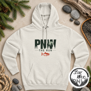 PNW The Run Hoodie | Salmon Run Season Hooded Sweatshirt | PNW Unisex – Hoodie